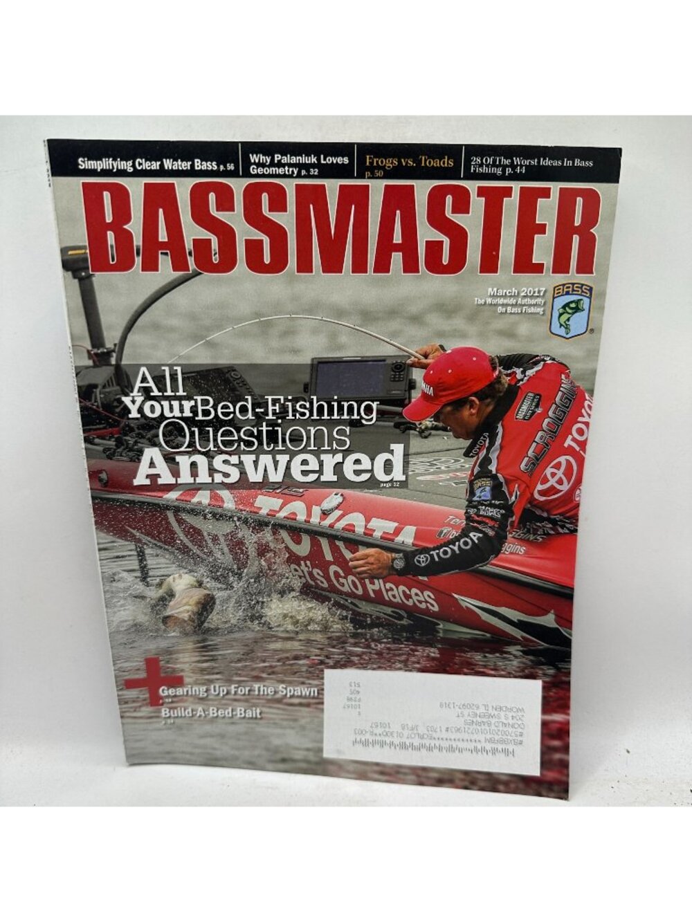 Bassmaster Magazine March 2017 Bass Fishing Questions & Tips Pre-Owned Excellent